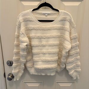 Anthropologie | Threaded Leaf Mixed Media Sweater Size Large